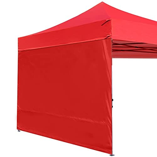 Image of ABCCANOPY Side Panel for 3x3M Straight Leg Gazebo,1 Pack Sidewall Only (Red)
