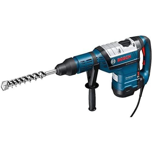 Image of Bosch Professional GBH 8-45 DV rotary hammer (1,500 W, drilling diameter in concrete with rotary hammers: 12–45 mm, max.impact energy: 12.5 J, SDS max., incl. grease tube, auxiliary handle, in case)
