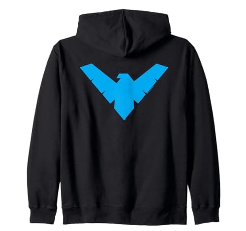 Image of Batman Nightwing Symbol Zip Hoodie