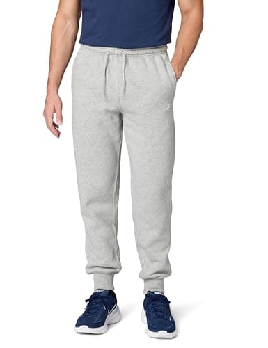 Image of Nike Mens M Nk Club Bb Jogger Pants, Dk Grey Heather/Lt Smoke Grey/White, L EU