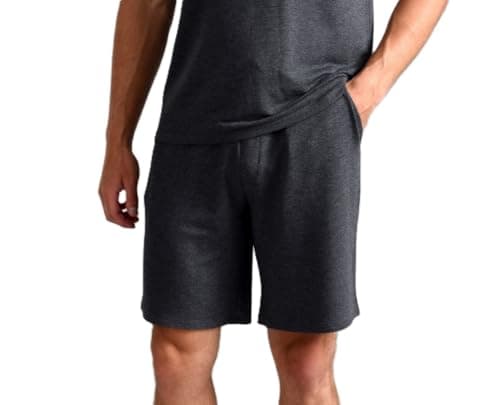 Image of Ted Baker Men's Supersoft Jersey Lounge Shorts, Size L Dark Grey Marl