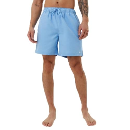 Image of Jack Wills Mens Mid Length Swim Shorts Pale Blue M