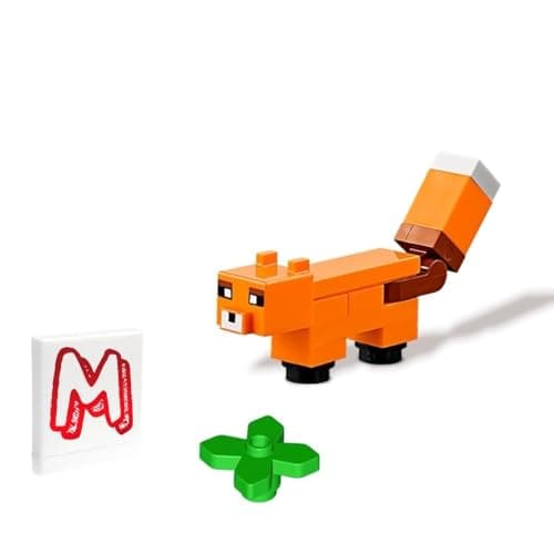 Image of LEGO Minecraft Minifigure - Fox 🦊 Animal with Side Display