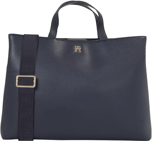 Image of Tommy Hilfiger Women'Sth Essential Sc Workbag Corp Satchels, Space Blue, One Size