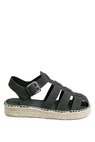 Image of Yours - Flatform Gladiator Espadrilles In Extra Wide Eee Fit - Women's