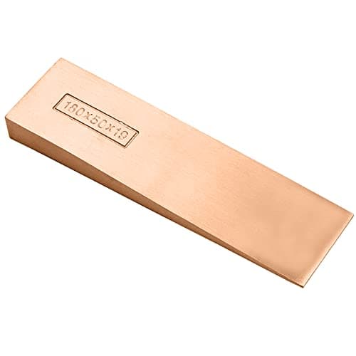 Image of WEDO Non-Sparking Flange Wedge,Spark-Free Safety Flange Wedge,Non-Magnetic,Corrosion Resistant,DIN Standard,Beryllium Copper,30x30x200mm(1-1/6"x1-1/6 x8),Pipefitting Welding Tool,BAM&FM Certificate