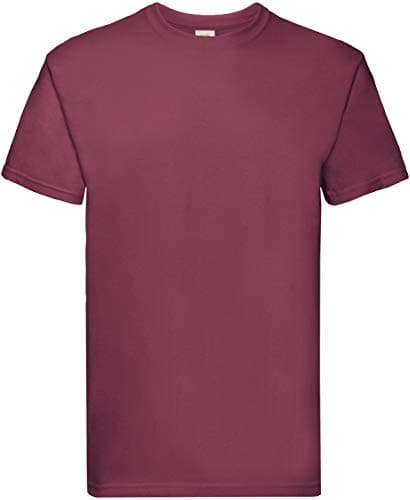 Image of Fruit of the Loom Mens Valueweight Short Sleeve T-Shirt (XL) (Burgundy)