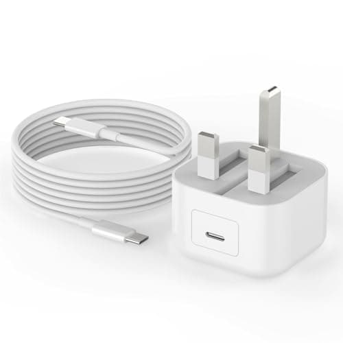 Image of iPhone Charger Plug, 30W Super Quick Charging, USB-C Power Adapter with 2M USBC to Type C Charging Cable, Mfi Certified Fast Wall Charger for iPhone 17/16/16 Plus/16 Pro/16 Pro Max/15/iPad Air/AirPods