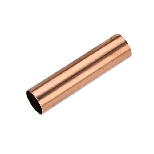 Image of sourcing map Copper Round Tube, 25mm OD 1mm Wall Thickness 100mm Length Straight Pipe Tubing