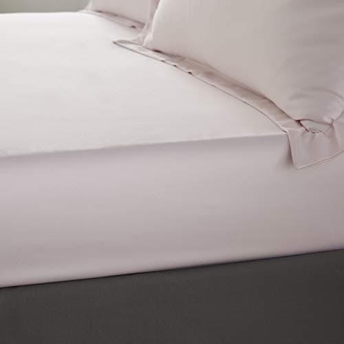 Image of Catherine Lansfield Silky Soft Satin Double Fitted Sheet Blush