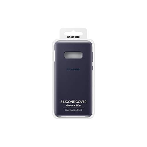 Image of Samsung Galaxy S10e Soft Touch Silicon Cover - Official Galaxy S10e Case/Protective Phone Case with Soft Touch Silicone Finish - Navy Blue