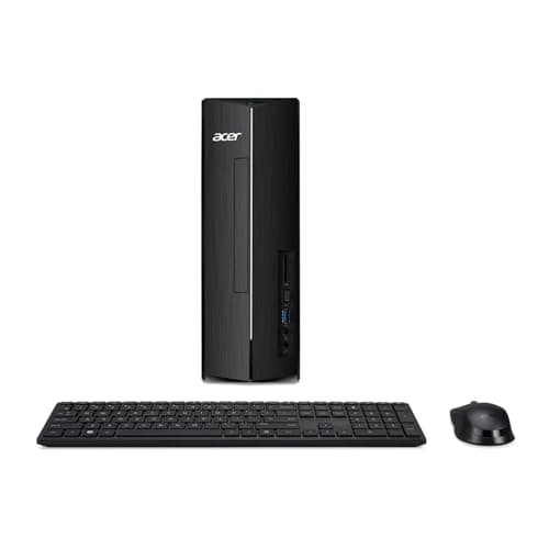 Image of acer Aspire XC-1710 Tower Desktop PC | Intel N100 CPU | 8GB DDR4 RAM | 256GB SSD | Intel UHD Graphics | Windows 11 Home | Black