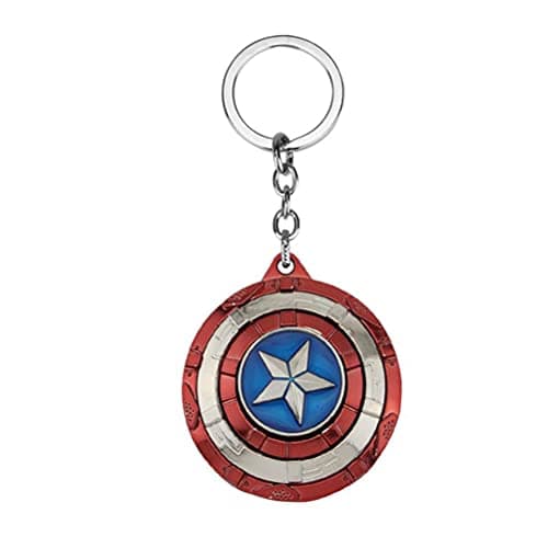Image of ZKTSRY America Keychain, Shield Spinning Keychain, for man woman Novelty Key Ring