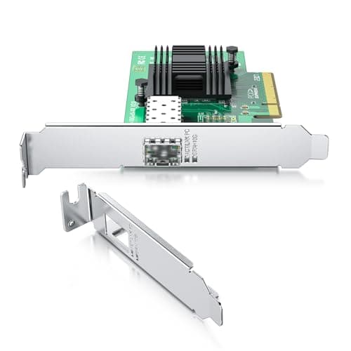 Image of REDLUX 10Gb Ethernet PCIE Network Card for Intel X520-DA1, 82599ES Chip,Single SFP+ Port,PCIe 2.0x8, 10G NIC Card with half & full height bracket Support Windows 7/8/10/Linux/Vmware