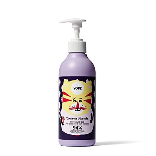 Image of YOPE Natural shower gel for kids Cranberry and Lavender | Gentle | Moisturizing and Nourishing | Cranberry and Lavender extract |ingredients of natural origin | 400ml
