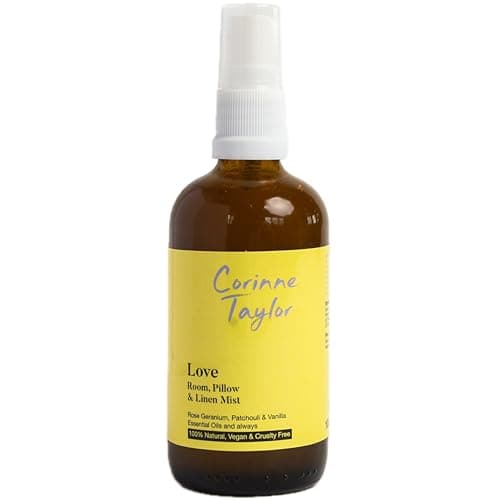 Image of Corinne Taylor | Love Room, Pillow & Sleep Spray | Fabric Freshener | Rose Geranium, Rosewood, Patchouli & Vanilla | Organic & Natural | Vegan | 100ml