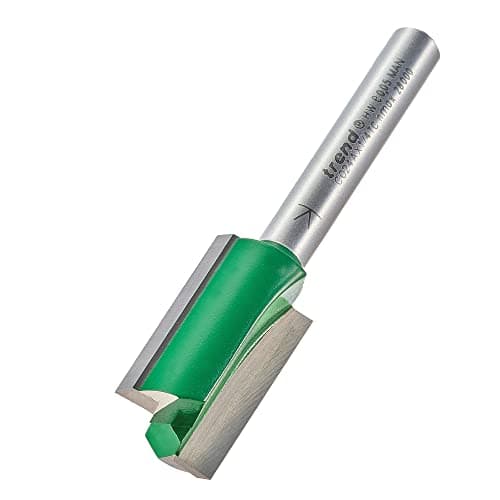 Image of Trend CraftPro Straight Two Flute Router Cutter Bit, 1/4 Inch Shank, 15mm Cut Diameter & 25mm Cut Length, Tungsten Carbide Tipped, C024AX1/4TC