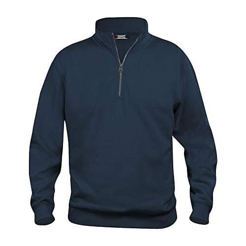Image of Clique - Basic half-zip sweatshirt. - Blue - Large