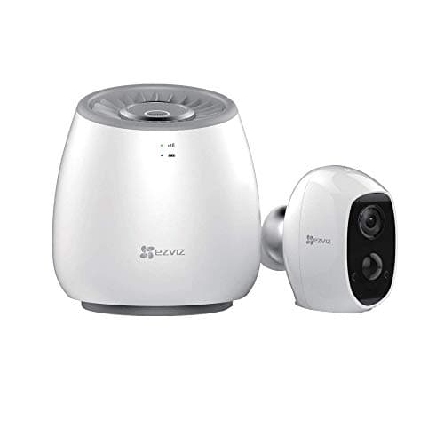 Image of EZVIZ C3A Indoor/Outdoor Battery Camera and 4G Hub with Built-in Siren