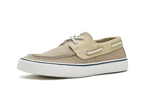 Image of Sperry Men's Bahama Ii Sneaker Boat Shoe, Khaki, 12 UK