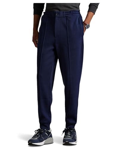 Image of POLO RALPH LAUREN Mens Double-Knit Jogger Pants, Cruise Navy, Large