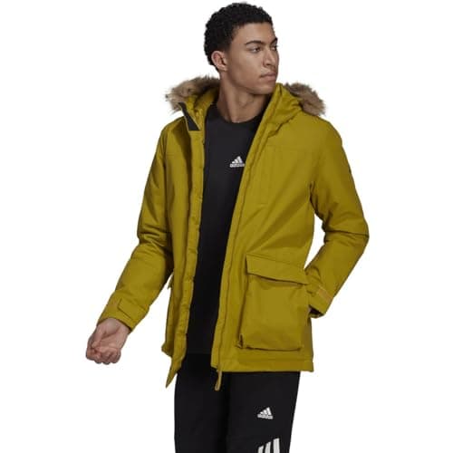Image of adidas Men's Utilitas Hooded Parka, Pulse Olive, M