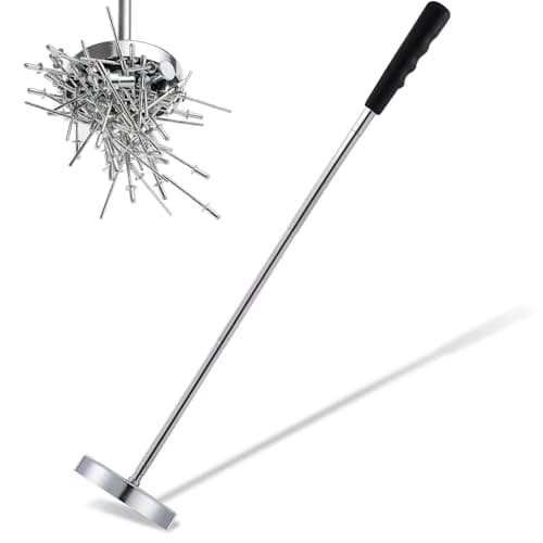 Image of Telescopic Magnetic Pickup Tool, Magnetic Sweeper Telescoping Pick-up Tool, Heavy Duty Telescopic Magnet 35LB Load Capacity, Extendable Magnetic Pickup Tool 8.5-33in, Mechanic Tools for Men, A
