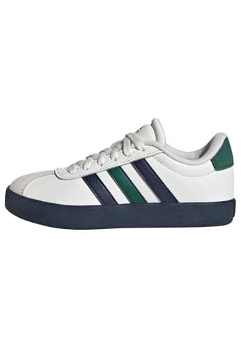 Image of adidas Vl Court 3.0 Shoes Kids, core White/Collegiate Navy/Collegiate Green, 5 UK Child