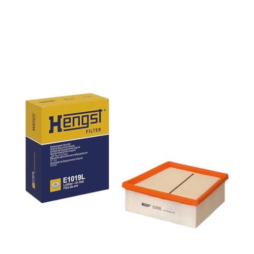 Image of HENGST Air Filter Type E1019L - Air Filter Insert for Cars - Air Filter Car, Car Spare Parts, Car Air Filter, Air Filtration Automotive, Diesel Engine, Petrol Engine