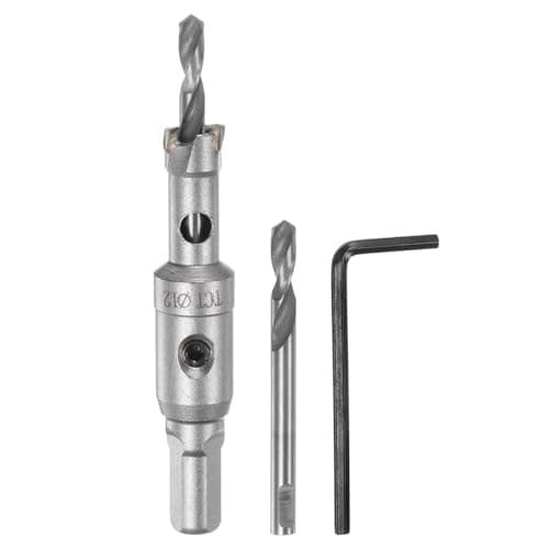 Image of sourcing map Metal Hole Saw Carbide Cutter 12mm / 0.47" Dia for Stainless Steel, Metal, Aluminum Alloy, Copper, Brass, Plastic, with Extra Center Bit