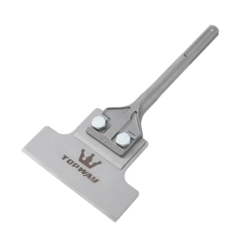 Image of TOPWAY Heavy Duty 6 Inch SDS Max Floor Scraper Chisel 300mm × 150mm for Removal of Tiles Floor Adhesive Linoleum Concrete Mortar Thinset and Wall Surfaces 121123