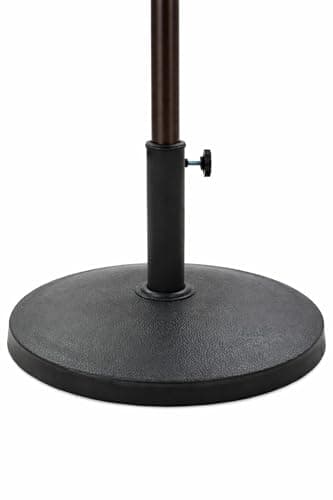 Image of GardenCo 10.5kg Round Parasol Base - Outdoor Parasol Umbrella Stand Weight Base - All Parasols - Black (10.5kg Round)