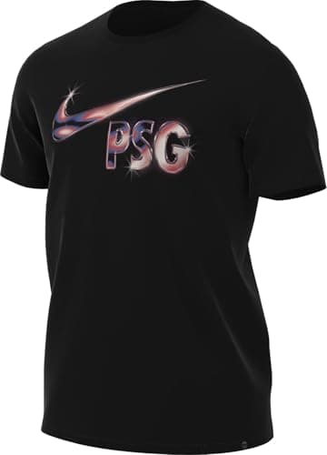 Image of Nike Paris Saint-Germain Swoosh Football T-Shirt (Men), Black, HJ3772-010, S