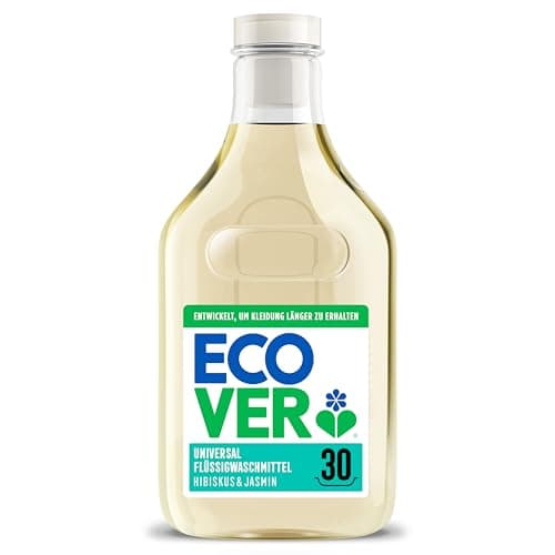 Image of ECOVER Colour Detergent, Apple Blossom and Freesia, Hibiscus and Jasmine, 1.5 L (30 Washes) (Pack of 1)