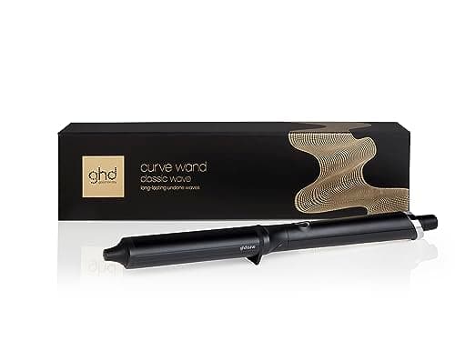 Image of ghd Curve® Classic Wave Wand, 38mm - 26mm Oval Shaped Barrel, for Long-lasting Undone Texture or Glamourous Hollywood Waves, Optimum Styling Temp 185ºC, Protective Cool Tip, Auto Sleep Mode Black