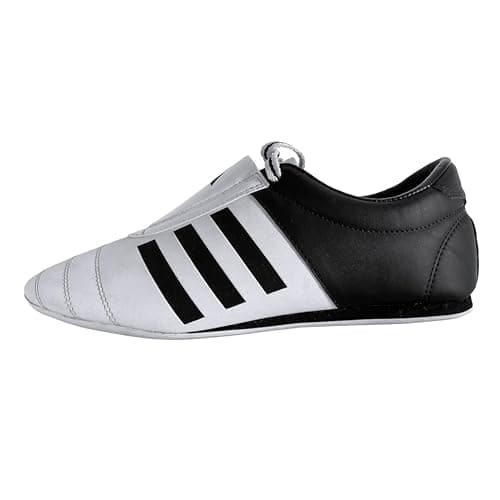 Image of adidas Adi-Kick 1 Training Shoes - Size 12, White - Unisex Martial Arts Shoes for Taekwondo, Karate, Kung Fu, and Tai Chi, Made of Breathable PU Material, Non-Slip, Ultra Lightweight, and Breathable
