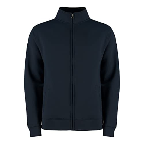 Image of Kustom Kit Men's Zipped Sweatshirt Regular Fit, Navy, LGE