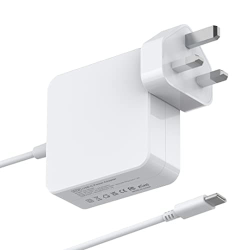 Image of BIUBOTY 61W USB C Fast Charger Compatible with MacBook Pro 13/14/15/16 inch MacBook Air/Neo iPad Pro,PD Fast Charger for Laptops/Tablets and more Type C Devices