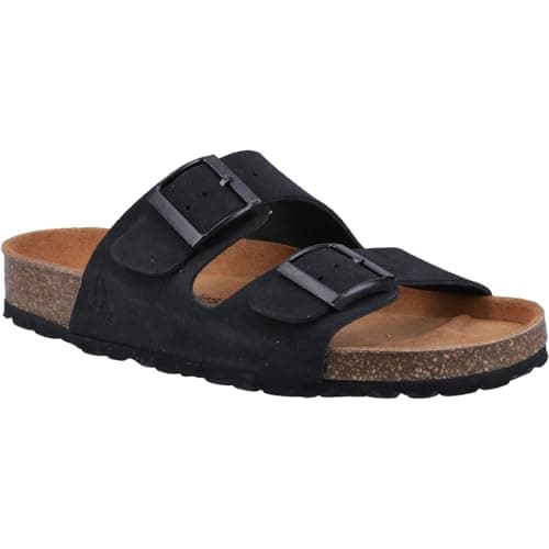 Image of Hush Puppies Brixley Mule Suede Women's Black Standard Sandals - UK 5