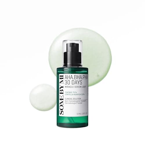 Image of SOME BY MI AHA BHA PHA 30 Days Miracle Serum Light - 1.69Oz, 50ml - Made from Tea tree Leaf Water for Oily Skin - Daily Moisturizing Face Serum - Skin Calming and Refreshing Effect - Korean Skin Care