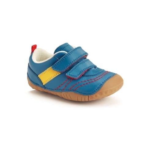 Image of Start-rite Little Smile 2v Blue Leather Kids Boys First Shoes 0823-27G
