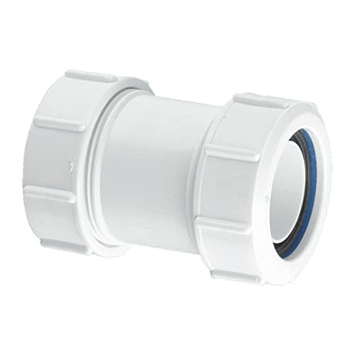 Image of Mcalpine T28M 11/2 Inch Multifit Straight Connector, White
