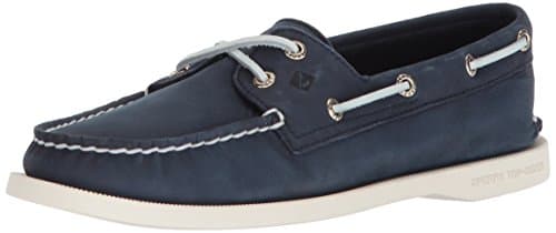 Image of Sperry Women's A/O 2-Eye Cow Lea Sailing Shoes, Blue Navy 62, 5 UK