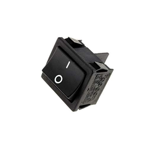 Image of R13-33A-02-BB-2D Rocker DPST Pos: 2 Off-ON 6A/250VAC Black None 50mΩ UL94V-2 SCI