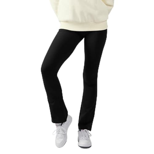 Image of Reebok Tara Small Logo Flared Leggings Black