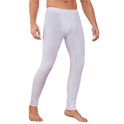 Image of The Essentials Wardrobe Mens TEW Thermal Long John - White - Medium