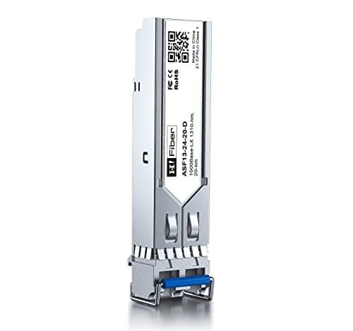 Image of 1000BASE-LX SFP Transceiver, SFP to LC, 1.25G Singlemode module Compatible with Cisco GLC-LH-SM/GLC-LH-SMD, MA-SFP-1GB-LX20, Ubiquiti UniFi UF-SM-1G, Mikrotik S-31DLC20D, Netgear AGM732F...