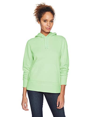 Image of Amazon Essentials Women's French Terry Fleece Pullover Hoodie, Bright Mint Green, M