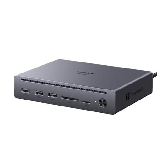 Image of UGREEN Maxidok Thunderbolt 5 Docking Station, Revodok 10-in-1 TB5 Dock, 120Gbps Max Transfer, Single 8K@60Hz, Triple 4K Display, 100W Max Laptop Charging, 1GbE, for TBT5/4 MacBooks and Windows Laptops
