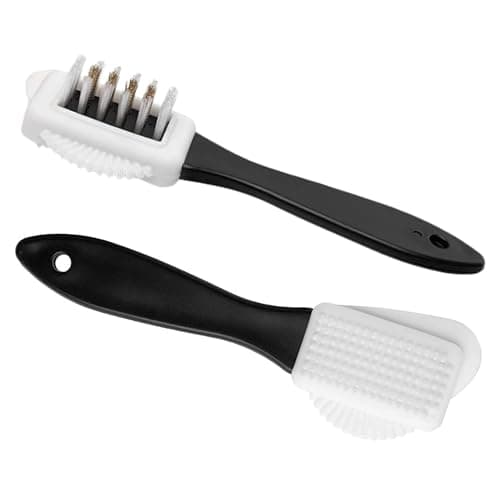 Image of Shoe Clinic Nubuck & Suede Brush for Shoes | Remove Dirt & Restore Nap | 4-Sided for Complete Preparation & Gentle Cleaning of Footwear | Cleaner For Boots, Trainers, Uggs & More